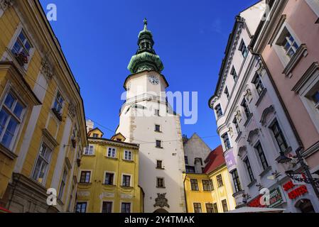 Città vecchia di Bratislava, la capitale della Slovacchia Foto Stock