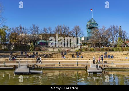 Forks Historic Port a Winnipeg, Canada, Nord America Foto Stock