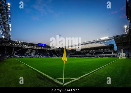 Bergamo, Italia. 19 settembre 2024. Lo stadio che precede la partita di calcio di UEFA Champions League tra Atalanta e Arsenale allo Stadio Gewiss di Bergamo - giovedì 19 settembre 2024. Sport - calcio . (Foto di Spada/LaPresse) credito: LaPresse/Alamy Live News Foto Stock