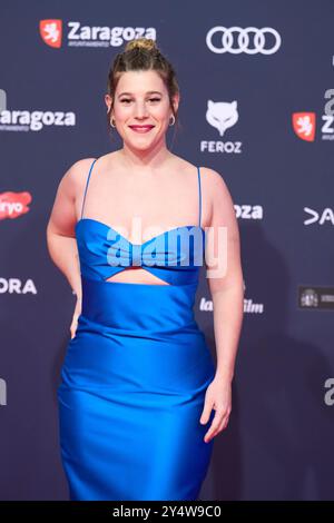 Angela Cervantes partecipa ai Feroz Awards 2023 - Red Carpet all'Auditorium il 28 gennaio 2023 a Saragozza, Spagna. Foto Stock