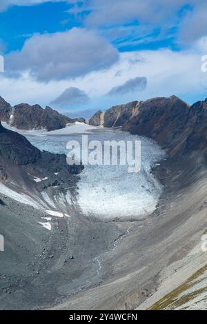 Retreding Glacier nel Morice Lake Provincial Park, Canada. Foto Stock