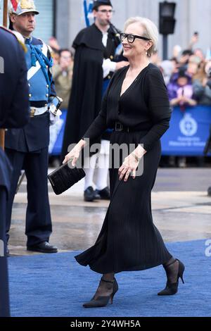 Meryl Streep, Princess of Asturias Award 2023 for Arts arrivo al Teatro Campoamor per la cerimonia durante Princess of Asturias Awards 2023 il 20 ottobre 2023 a Oviedo, Spagna. Foto Stock