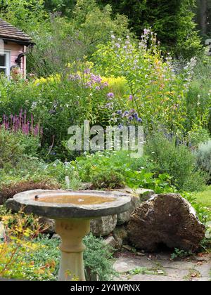 The Mill Garden - English Cottage Garen, Warwick Foto Stock