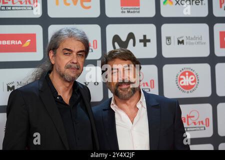 Fernando Leon de Aranoa, Javier Bardem partecipa ai Platino Awards 2022 - Red Carpet al Palacio Municipal de Congresos il 1° maggio 2022 a Madrid, Spagna. Foto Stock