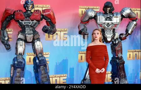 Londra, Regno Unito. 19 settembre 2024. Scarlett Johansson partecipa alla prima europea di "Transformers One" al Cineworld Leicester Square di Londra. (Foto di Fred Duval/SOPA Images/Sipa USA) credito: SIPA USA/Alamy Live News Foto Stock