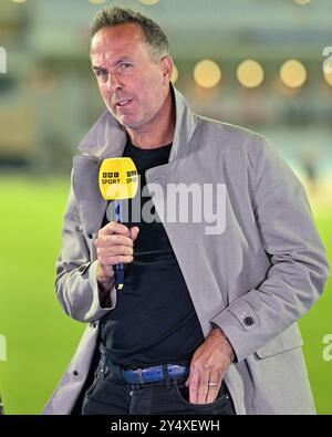 Durante la prima partita internazionale del Metro Bank One Day Inghilterra vs Australia a Trent Bridge, Nottingham, Regno Unito, 19 settembre 2024 (foto di Mark Dunn/News Images) Foto Stock