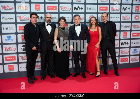 Koldo Zuazua, Guadalupe Balaguer, Guillermo Sempere, Juan Moreno, Blanca Portillo, Luis Tosar partecipa ai Platino Awards 2022 - Red Carpet al Palacio Municipal de Congresos il 1° maggio 2022 a Madrid, Spagna. Foto Stock