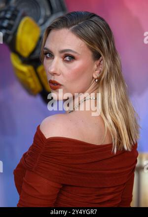 Londra, Regno Unito. 19 settembre 2024. Scarlett Johansson alla premiere britannica di Transformers One, Leicester Square a Londra, Regno Unito, 19 settembre 2024. Foto di Stuart Hardy/ABACAPRESS. COM credito: Abaca Press/Alamy Live News Foto Stock