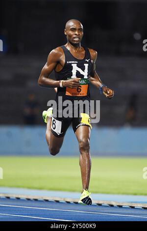 Uvance Todoroki Stadium di Fujitsu, Kanagawa, Giappone. 19 settembre 2024. Shadrack Kipkemei, 19 SETTEMBRE 2024 - Atletica: Finale maschile di 10000 m durante il 93° Japan University Athletics Championships presso lo stadio Uvance Todoroki di Fujitsu, Kanagawa, Giappone. Crediti: Itaru Chiba/AFLO/Alamy Live News Foto Stock