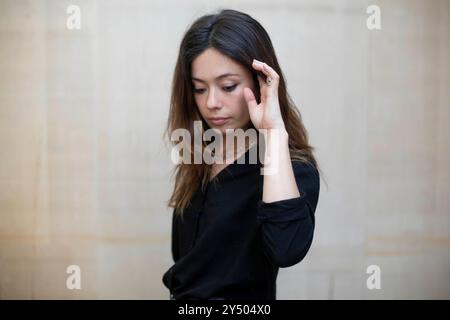 Anna Castillo posa per una sessione fotografica "lo que Viene film Festival" su "la vida era eso" il 13 maggio 2021 a Tudela, Navarra, Spagna. Foto Stock