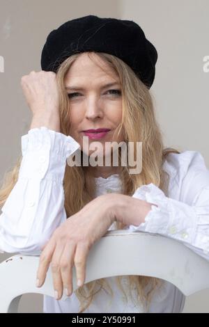 Christina Rosenvinge posa per una sessione fotografica il 12 maggio 2021 a Tudela, Spagna. Foto Stock