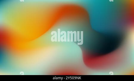 Sfondo astratto con colori vivaci adatto a progetti creativi, presentazioni, siti Web e progetti digitali che richiedono un aspetto luminoso e dinamico Illustrazione Vettoriale