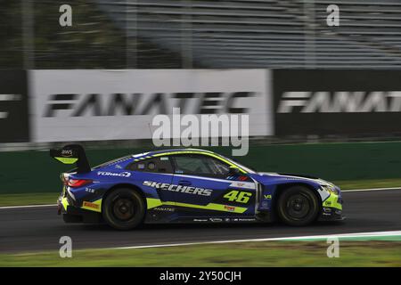 46 Raffaele MARCIELLO (CH), Maxime MARTIN (BEL), Valentino ROSSI (ITA), BMW M4 GT3, Team WRT durante Fanatec GT Endurance Cup Monza Round, Endurance Race a Monza, Italia, 20 settembre 2024 Foto Stock