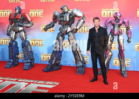 Chris Hemsworth, Transformers One - UK Premiere, Leicester Square, Londra, Regno Unito, 19 settembre 2024, foto di Richard Goldschmidt Foto Stock