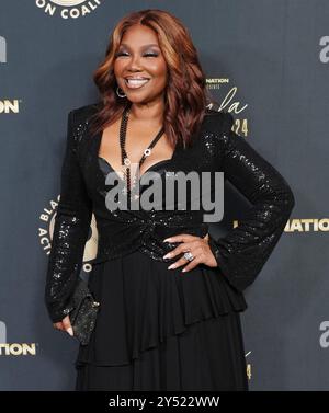 Los Angeles, Stati Uniti. 19 settembre 2024. Mona Scott-Young arriva al Black Music Action Coalition Gala del 2024, tenutosi al Beverly Hilton di Beverly Hills, CALIFORNIA, giovedì, 19 settembre 2024. (Foto di Sthanlee B. Mirador/Sipa USA) credito: SIPA USA/Alamy Live News Foto Stock