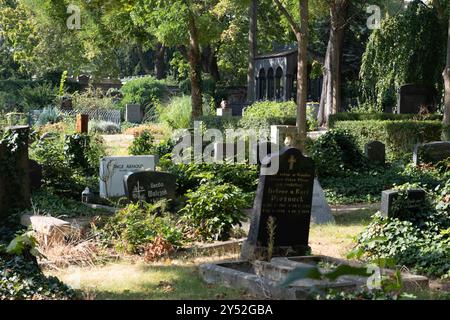 Il cimitero di Dorotheenstadt - il cimitero delle parrocchie di Dorotheenstadt e Friedrichswerder - Mitte Berlin, Germania Foto Stock