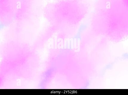 acquerello sfondo sfocato astratto rosa e blu in diagonale Foto Stock