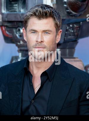 19 settembre 2024, Londra, Inghilterra, Regno Unito - Chris Hemsworth partecipa a Transformers One UK Premiere, Cineworld, Leceister Square Foto Stock