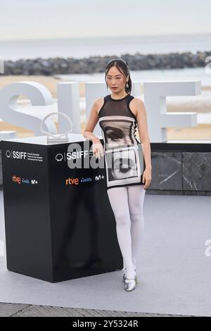 20 settembre 2024, Madrid, Madrid, Spagna: Chacha Huang ha partecipato a 'Emmanuelle' Photocall durante il 72° Festival Internazionale del Cinema di San Sebastian al Palazzo Kursaal il 20 settembre 2024 a Donostia / San Sebastian, SpainDonostia / San Sebastian. Spagna. 20240920, (Credit Image: © Jack Abuin/ZUMA Press Wire) SOLO PER USO EDITORIALE! Non per USO commerciale! Foto Stock