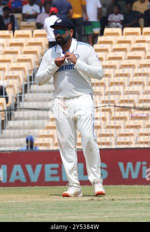 20 settembre 2024, M A Chidambaram Stadium, Tamil Nadu, INDIA: Bangladesh Tour of India 2024:.1st test - 2nd Day. India V Bangladesh :. In azione Rohit Sharma (Credit Image: © Seshadri Sukumar/ZUMA Press Wire) SOLO PER USO EDITORIALE! Non per USO commerciale! Foto Stock