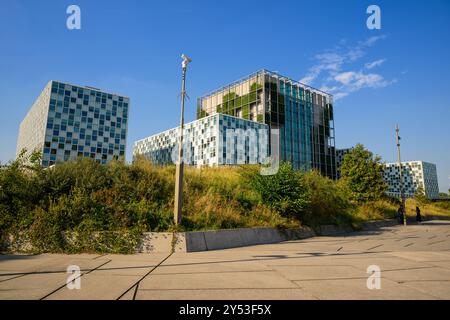 Il nuovo edificio del Tribunale penale internazionale (ICC), Den Haag, Paesi Bassi Foto Stock
