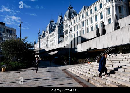 Oslo, Norvegia. 10 settembre 2024. Vista della strada di Oslo, Norvegia. (Foto di Mateusz Slodkowski/SOPA Images/Sipa USA) credito: SIPA USA/Alamy Live News Foto Stock
