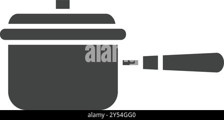 Immagine vettoriale dell'icona della padella. Adatto per applicazioni mobili applicazioni Web e supporti di stampa. Illustrazione Vettoriale
