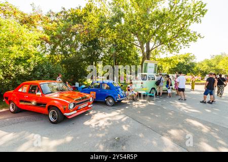 Vienna Classic Days 2024, sfilata di auto d'epoca, Donaupark, Vienna, Austria Foto Stock