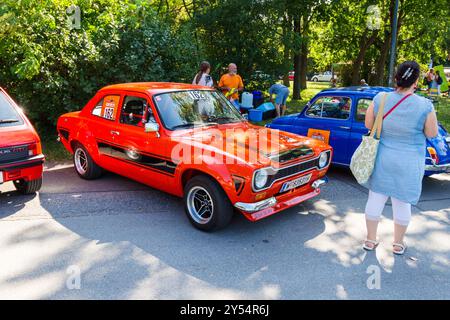 Vienna Classic Days 2024, sfilata di auto d'epoca, Donaupark, Vienna, Austria Foto Stock