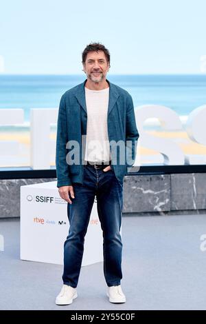 San Sebastian, Spagna. 20 settembre 2024. Javier Bardem partecipa al photocall per i Donostia Awards durante il 72° San Sebastian International Film Festival a San Sebastian, Spagna, il 20 settembre 2024. (Foto di COOLMedia/NurPhoto) credito: NurPhoto SRL/Alamy Live News Foto Stock