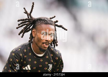 Torino, Italia. 6 agosto 2024. Khephren Thuram della Juventus durante l'amichevole di calcio pre-stagione tra Juventus e Juvetus Next Gen allo stadio Allianz di Torino - martedì 6 agosto 2024. Sport - calcio . (Foto di Marco Alpozzi/Lapresse) credito: LaPresse/Alamy Live News Foto Stock