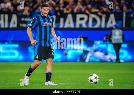 Bergamo, Italia. 19 settembre 2024. Sead Kolasinac, durante l'Atalanta BC vs Arsenal FC, UEFA Champions League - Gewiss Stadium. Crediti: Alessio Morgese/Alessio Morgese/Emage/Alamy live news Foto Stock