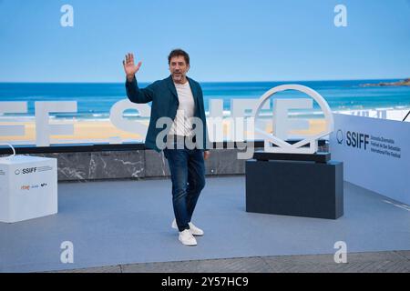 Donostia / San Sebastian. Spagna. 20240920, Javier Bardem riceve il Donosti Award 2023 durante il 72° Festival Internazionale del Cinema di San Sebastian al Palazzo Kursaal il 20 settembre 2024 a Donostia / San Sebastian, Spagna Foto Stock