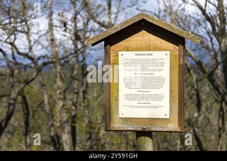 Stazione di timbratura Koethener Huette Selketal Harz vicino Harzgerode Foto Stock