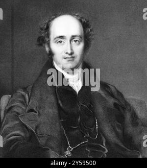 John Wilson Croker (1780-1857) su incisione dal 1839. Statista e autore irlandese. Inciso da W.. Finden dopo un dipinto di T.. Lawrence e ha pubblicato b Foto Stock