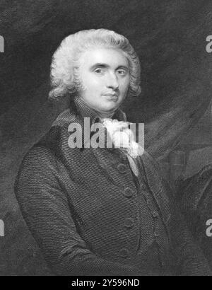 Thomas Erskine, i barone Erskine (1750-1823), Lord Cancelliere d'Inghilterra, su incisione degli anni '1800 Avvocato e politico britannico. Inciso da R.. W Foto Stock