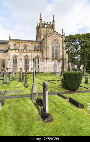 Dunfermline Abbey, Fife, Scozia, Regno Unito, Europa Foto Stock