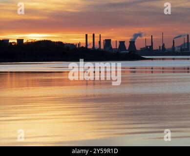 Grangemouth, Firth of Forth, Scozia, Regno Unito, Europa Foto Stock