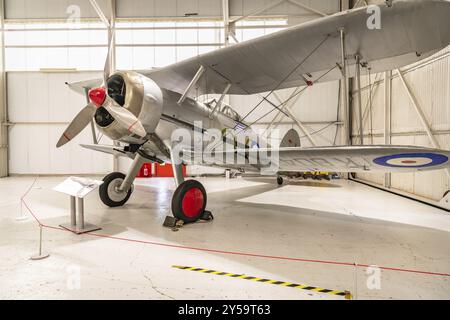 Gloster Gladiator 1, Museo RAF, Cosford Foto Stock