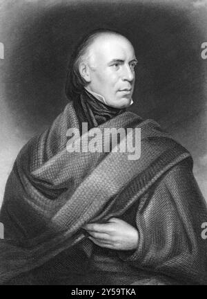 Allan Cunningham (1784-1842) su incisione dal 1835. Poeta e autore scozzese. Inciso da J.. Thomson dopo una foto di J. Camera Foto Stock