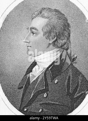 Joseph Shepherd Munden (1758-1832) sull'incisione degli anni '1800 Attore inglese. Inciso da Makenzie Foto Stock