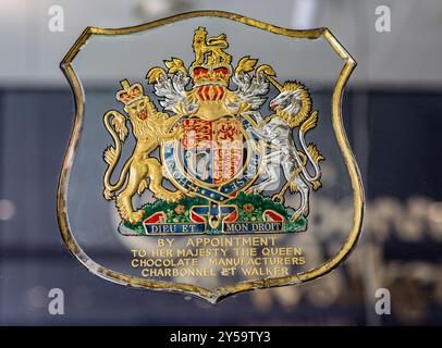 Titolare del Royal Warrant Charbonnel et Walker's Old Bond Street Store, Londra Regno Unito Foto Stock