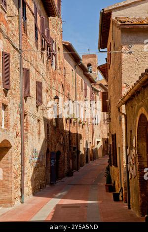 Casole d'elsa, borgo fortificato medievale vicino a Siena, Toscana Italia Foto Stock