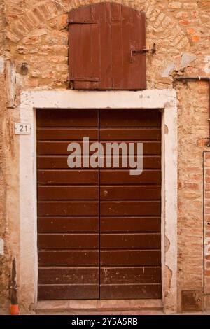 Casole d'elsa, borgo fortificato medievale vicino a Siena, Toscana Italia Foto Stock