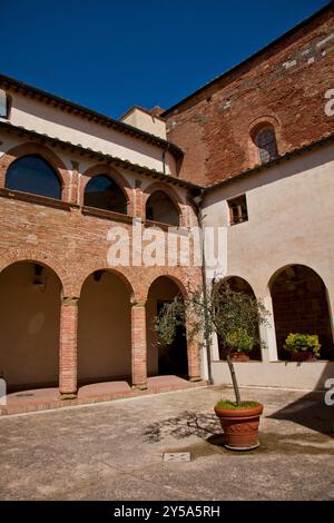 Casole d'elsa, borgo fortificato medievale vicino a Siena, Toscana Italia Foto Stock