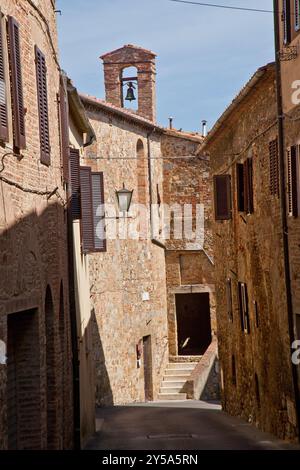 Casole d'elsa, borgo fortificato medievale vicino a Siena, Toscana Italia Foto Stock