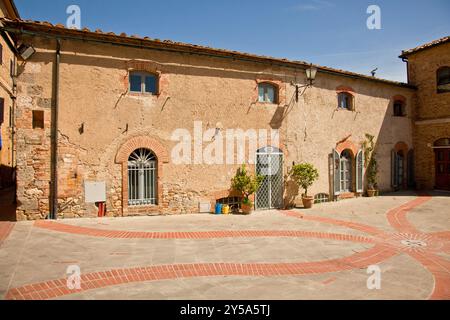 Casole d'elsa, borgo fortificato medievale vicino a Siena, Toscana Italia Foto Stock