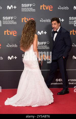 Javier Bardem, Penelope Cruz ha partecipato alla cerimonia di apertura del Red Carpet durante il 72° Festival Internazionale del Cinema di San Sebastian al Palazzo Kursaal il 20 settembre 2024 a Donostia / San Sebastian, SpainDonostia / San Sebastian. Spagna. 20240920,. Crediti: Album/Alamy Live News Foto Stock