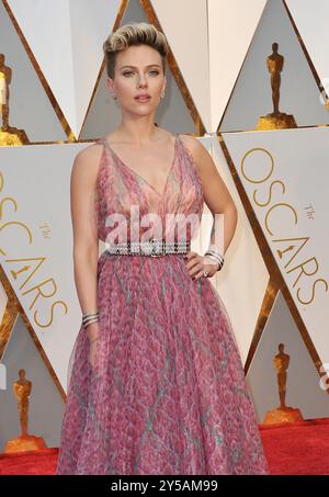 Scarlett Johansson al 89th° Annual Academy Awards tenutosi presso l'Hollywood and Highland Center di Hollywood, USA il 26 febbraio 2017. Foto Stock