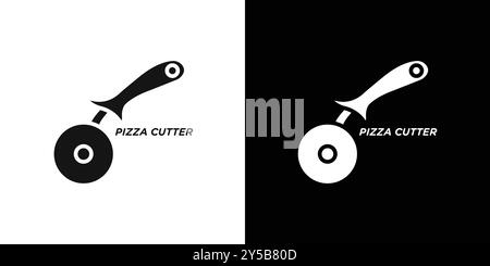 Set di logo vettoriale icona Pizza Cuttier o gruppo pacchetto Illustrazione Vettoriale